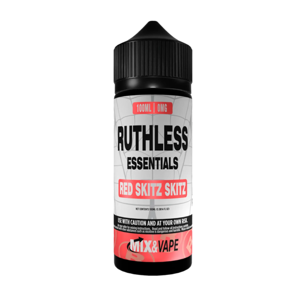 Ruthless Essentials 100ml Shortfill E-Liquid | 60VG/40PG - Red Skitz Skitz image