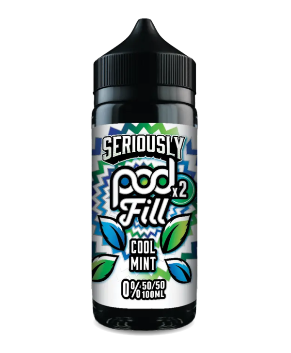 Seriously Pod Fill X2 by Doozy 100ml 50/50 E-Liquid Shortfill - Cool Mint image