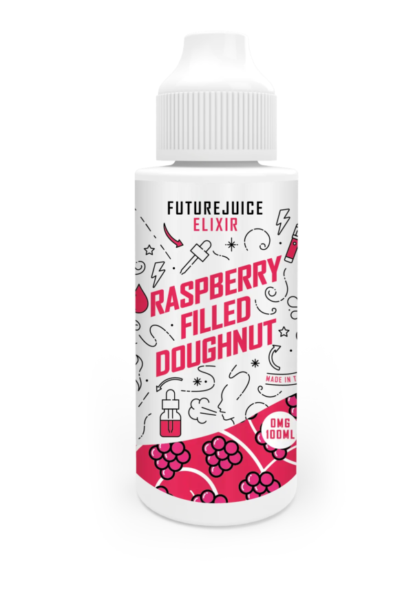 Future Juice Elixir 100ml 70/30 VG/PG E-Liquid Shortfill - Raspberry Filled Doughnut image