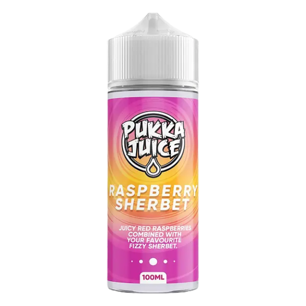 Pukka Juice 100ml E-Liquid Shortfill 70/30 VG/PG - Raspberry Sherbet image