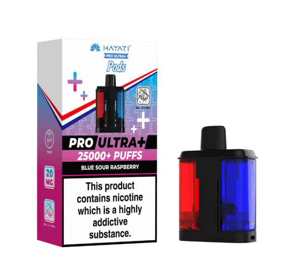 Hayati Pro Ultra Plus 25K Prefilled Pods - Blue Sour Raspberry image