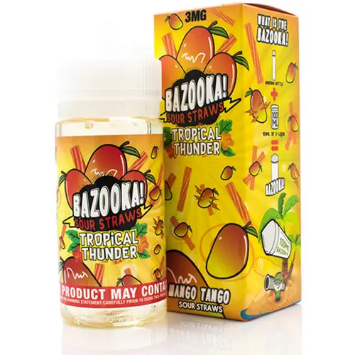 Bazooka Sour Straws E-Liquid 100ml 70/30 VG/PG image 1