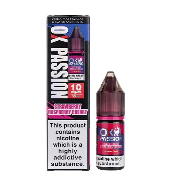 OXVA OX Passion Nic Salts 10ml - 20MG - Strawberry Raspberry Cherry image