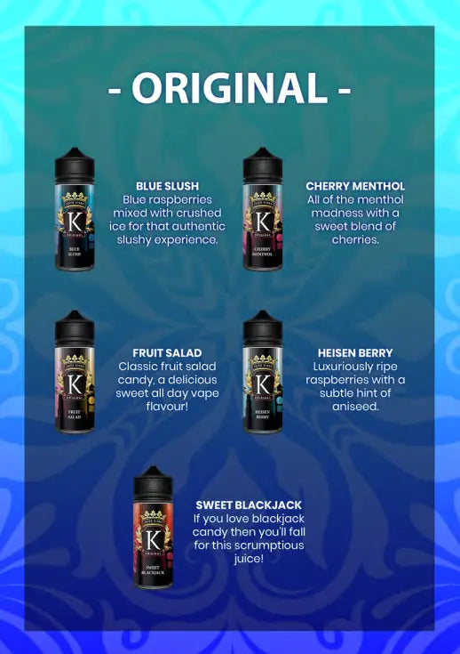 Juice Kings 100ml Shortfill | Original Range 70/30 VG/PG image 1