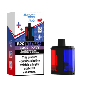 Hayati Pro Ultra Plus 25K Prefilled Pods - Blueberry H'Bubba / Watermelon H'Bubba image