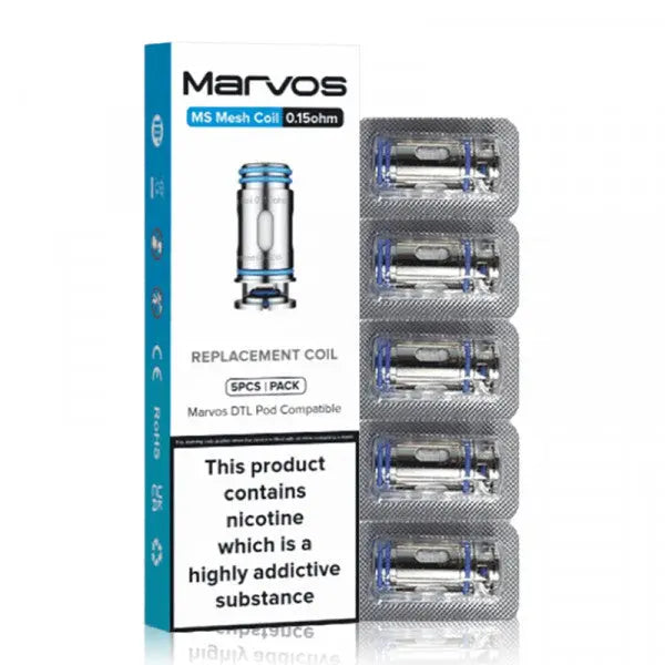 Marvos T80 Replacement MS Mesh Coils 5 Per/Pck image 0 Marvos T80 Replacement MS Mesh Coils 5 Per/Pck image 0