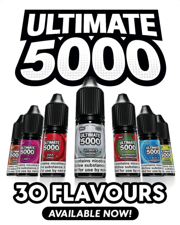 Ultimate Bar 5000 Nic Salts 10ml - 20MG Ultimate Juice Ultimate Bar 5000 Nic Salts 10ml - 20MG Ultimate Juice