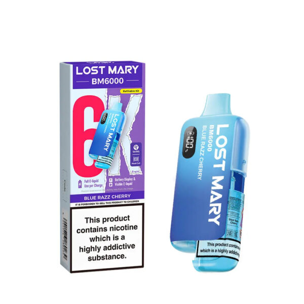 Lost Mary BM6000 Pod Kit – Rechargeable Refillable Vape | 6000 Puffs | 20mg Lost Mary