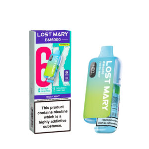Lost Mary BM6000 Pod Kit – Rechargeable Refillable Vape | 6000 Puffs | 20mg Lost Mary