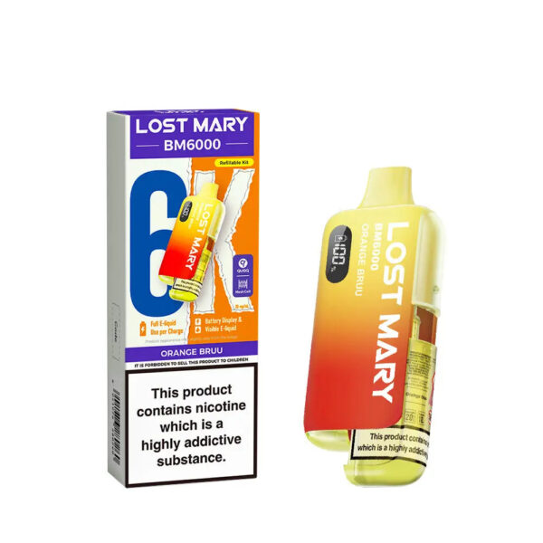 Lost Mary BM6000 Pod Kit – Rechargeable Refillable Vape | 6000 Puffs | 20mg Lost Mary