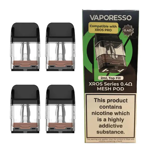 Vaporesso XROS PRO Replacement Pods 0.4 Ohm 4pcs/pack image 2