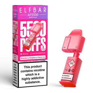Elf Bar AF5500 Prefilled Pods - Strawberry Raspberry Cherry Ice image