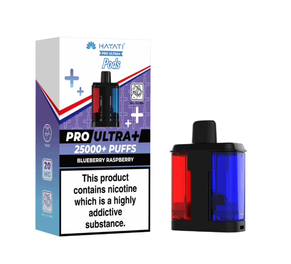 Hayati Pro Ultra Plus 25K Prefilled Pods - Blueberry Raspberry image
