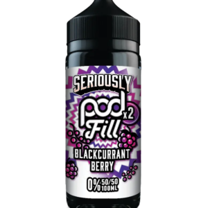 Seriously Pod Fill X2 by Doozy 100ml 50/50 E-Liquid Shortfill - Blackcurrant Berry image