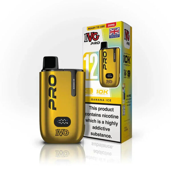 IVG Pro 10K Pod Vape Kit 20mg Banana Ice 10000 puffs