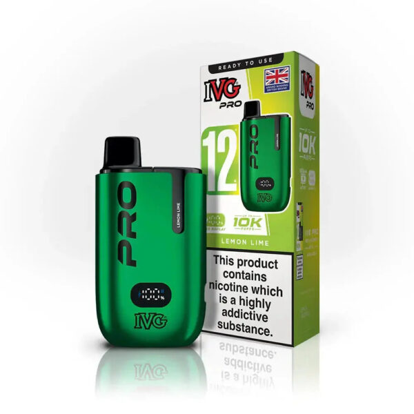 IVG Pro 10K Pod Vape Kit 20mg Lemon Lime