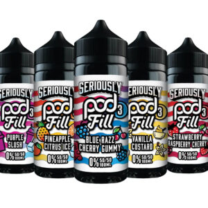 Seriously Pod Fill 3 by Doozy 100ml 50/50 VG/PG E-Liquid Shortfill Doozy