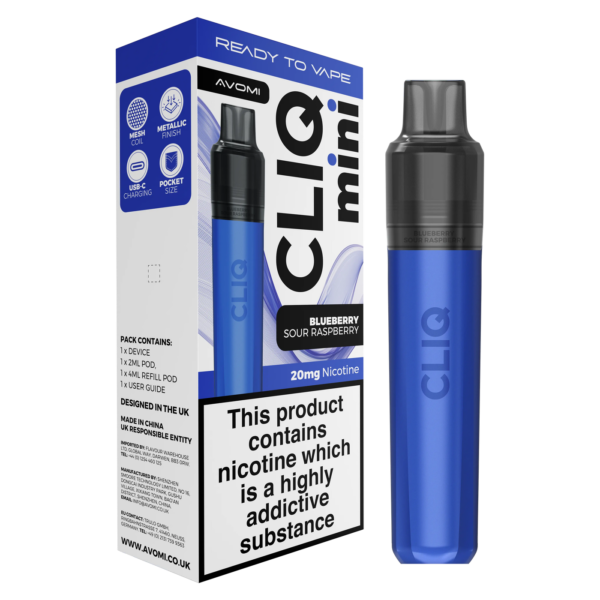 Avomi CLIQ Mini Prefilled Pod Kit (2ml + 4ml) | Upto 3000 Puffs Avomi