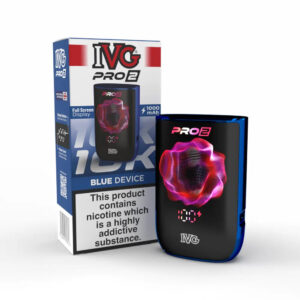 IVG Pro 2 Device Only blue rechargeable pod vape device USB-C touchscreen battery