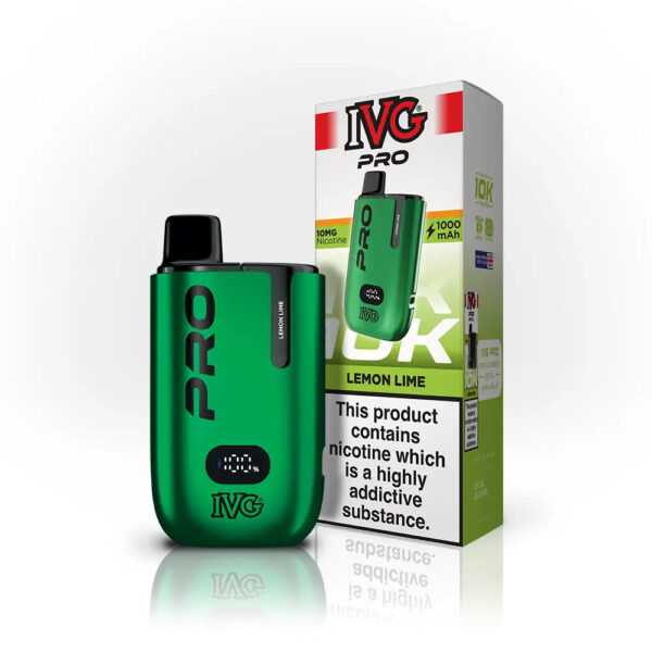 IVG Pro 12 Kit 10mg Lemon Lime 10000 puff pod kit